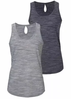 Beachtime Pack Of 2 Vest Tops