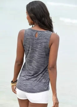 Beachtime Pack Of 2 Vest Tops -Buffalo Fashion Shop beachtime Pack of 2 Vest Tops745455FRSP W02