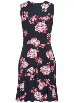 Beachtime Sleeveless Floral Print Dress -Buffalo Fashion Shop beachtime Sleeveless Floral Print Dress93037760FRSC W01