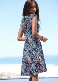 S.Oliver All-Over Printed Jersey Dress -Buffalo Fashion Shop s.Oliver All Over Printed Jersey Dress43803640FRSP W01