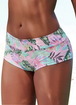S.Oliver ’Azalea’ Tropical Print Bikini Hot Pants