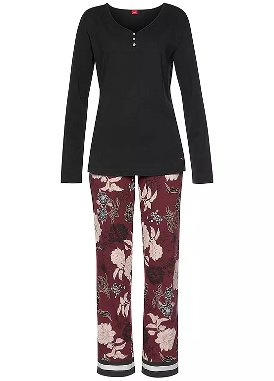 S.Oliver Bodywear Floral Print Pyjamas 4 S.Oliver Bodywear Floral Print Pyjamas - Image 2