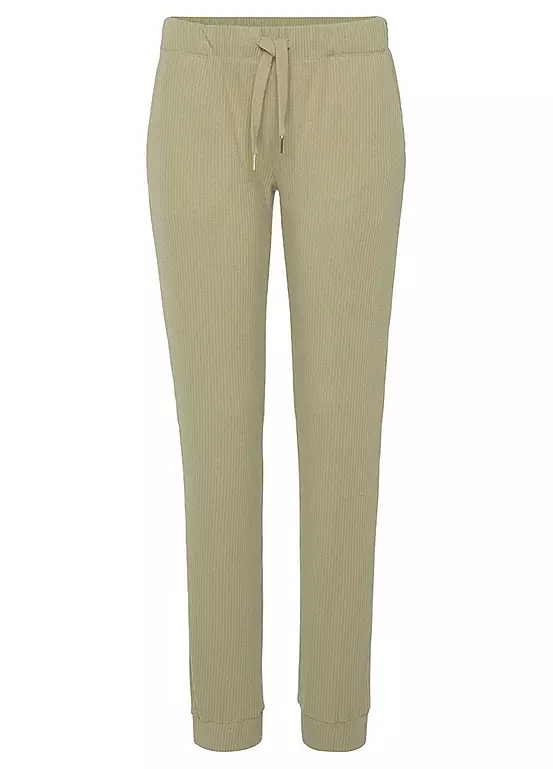 S.Oliver Elasticated Waist Ribbed Straight Leg Joggers 4 S.Oliver Elasticated Waist Ribbed Straight Leg Joggers - Image 2