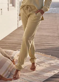 S.Oliver Elasticated Waist Ribbed Straight Leg Joggers