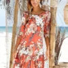 S.Oliver Floral Print Beach Dress -Buffalo Fashion Shop s.Oliver Floral Print Beach Dress81899461FRSP