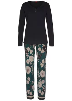 S.Oliver Floral Print Pyjamas -Buffalo Fashion Shop s.Oliver Floral Print Pyjamas60452353FRSC