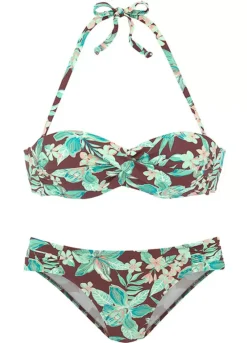 Buffalo Fashion Shop -Buffalo Fashion Shop s.Oliver Floral Printed Wired Bandeau Bikini16022763FRSC