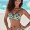 S.Oliver Floral Printed Wired Bandeau Bikini -Buffalo Fashion Shop s.Oliver Floral Printed Wired Bandeau Bikini16022763FRSP
