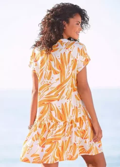 S.Oliver Flounced Beach Dress -Buffalo Fashion Shop s.Oliver Flounced Beach Dress88858056FRSP W01