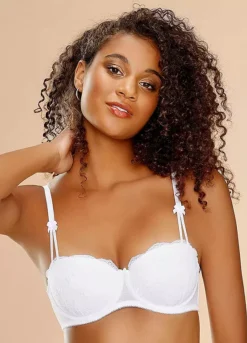 S.Oliver Lace Balcony Bra & Shorts Set -Buffalo Fashion Shop s.Oliver Lace Balcony Bra Shorts Set25276362FRSP W02