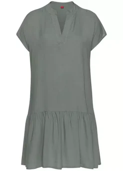 S.Oliver Notch Neck Summer Dress -Buffalo Fashion Shop s.Oliver Notch Neck Summer Dress62153765FRSC