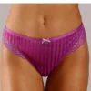 S.Oliver Striped Lace Trim Thong -Buffalo Fashion Shop s.Oliver Striped Lace Trim Thong94631527FRSP