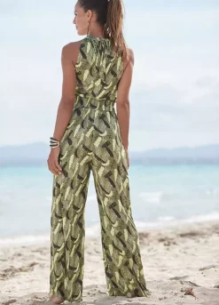 S.Oliver Tropical Print Jumpsuit -Buffalo Fashion Shop s.Oliver Tropical Print Jumpsuit32625949FRSP W01