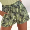 S.Oliver Tropical Print Woven Shorts -Buffalo Fashion Shop s.Oliver Tropical Print Woven Shorts75829015FRSP