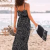 S.Oliver V-Neck Maxi Dress -Buffalo Fashion Shop s.Oliver V Neck Maxi Dress48052167FRSP