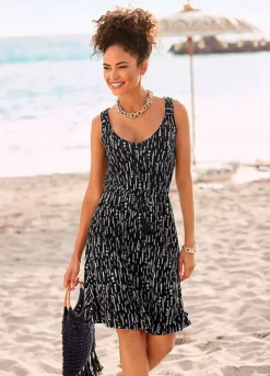 S.Oliver V-Neck Print Beach Dress