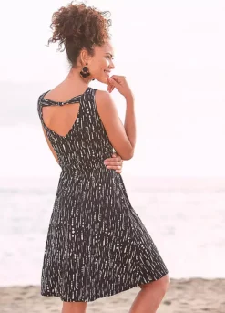 S.Oliver V-Neck Print Beach Dress -Buffalo Fashion Shop s.Oliver V Neck Print Beach Dress59918253FRSP W01